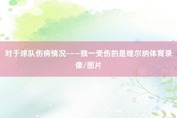 对于球队伤病情况­——独一受伤的是维尔纳体育录像/图片