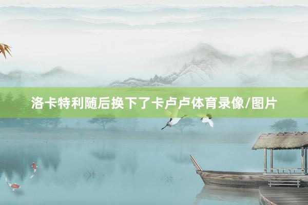 洛卡特利随后换下了卡卢卢体育录像/图片