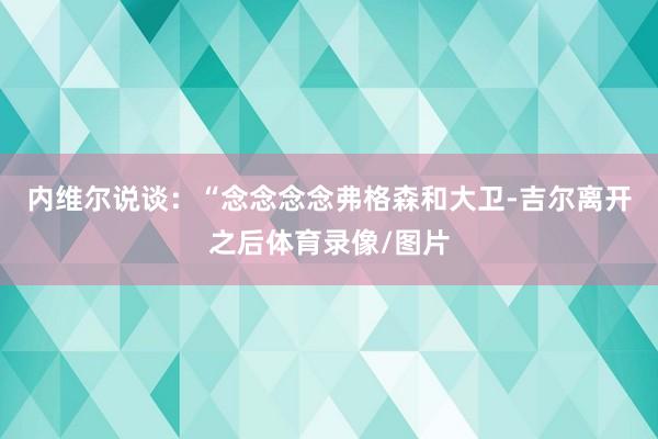 内维尔说谈：“念念念念弗格森和大卫-吉尔离开之后体育录像/图片