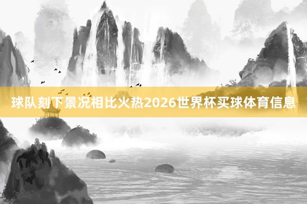 球队刻下景况相比火热2026世界杯买球体育信息
