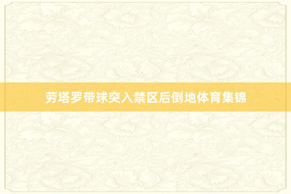 劳塔罗带球突入禁区后倒地体育集锦