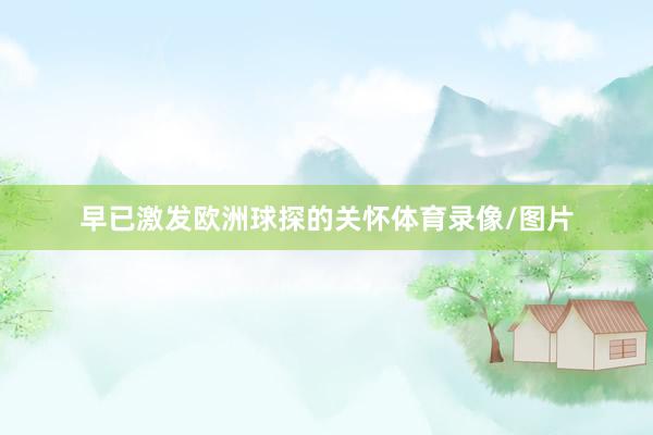 早已激发欧洲球探的关怀体育录像/图片