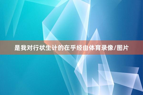 是我对行状生计的在乎经由体育录像/图片