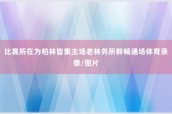 比赛所在为柏林皆集主场老林务所畔畅通场体育录像/图片