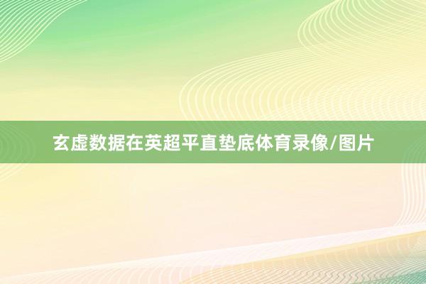 玄虚数据在英超平直垫底体育录像/图片
