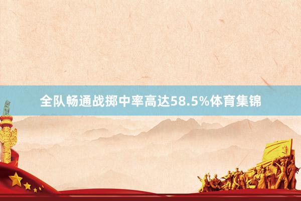 全队畅通战掷中率高达58.5%体育集锦