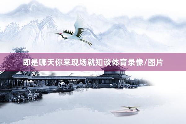 即是哪天你来现场就知谈体育录像/图片