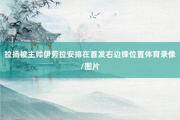 拉扬被主帅伊劳拉安排在首发右边锋位置体育录像/图片