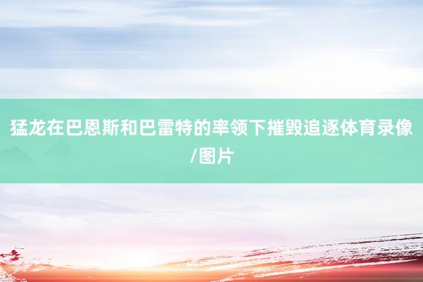 猛龙在巴恩斯和巴雷特的率领下摧毁追逐体育录像/图片